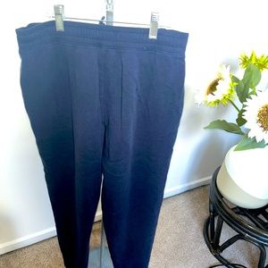 Navy blue jogger sweat pants from Holister